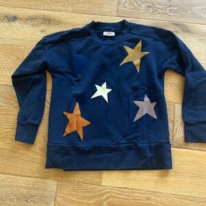 Madewell velvet star sweatshirt sz XS